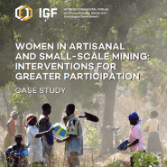 Women in Artisanal and Small-Scale Mining: Interventions for greater participation