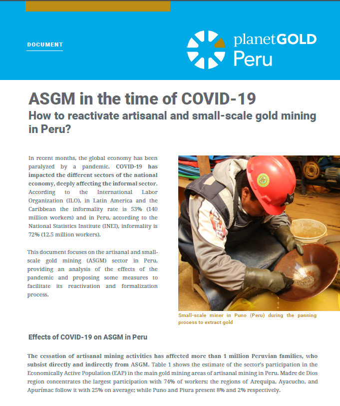 Cover image of document ASGM in time of COVID-19