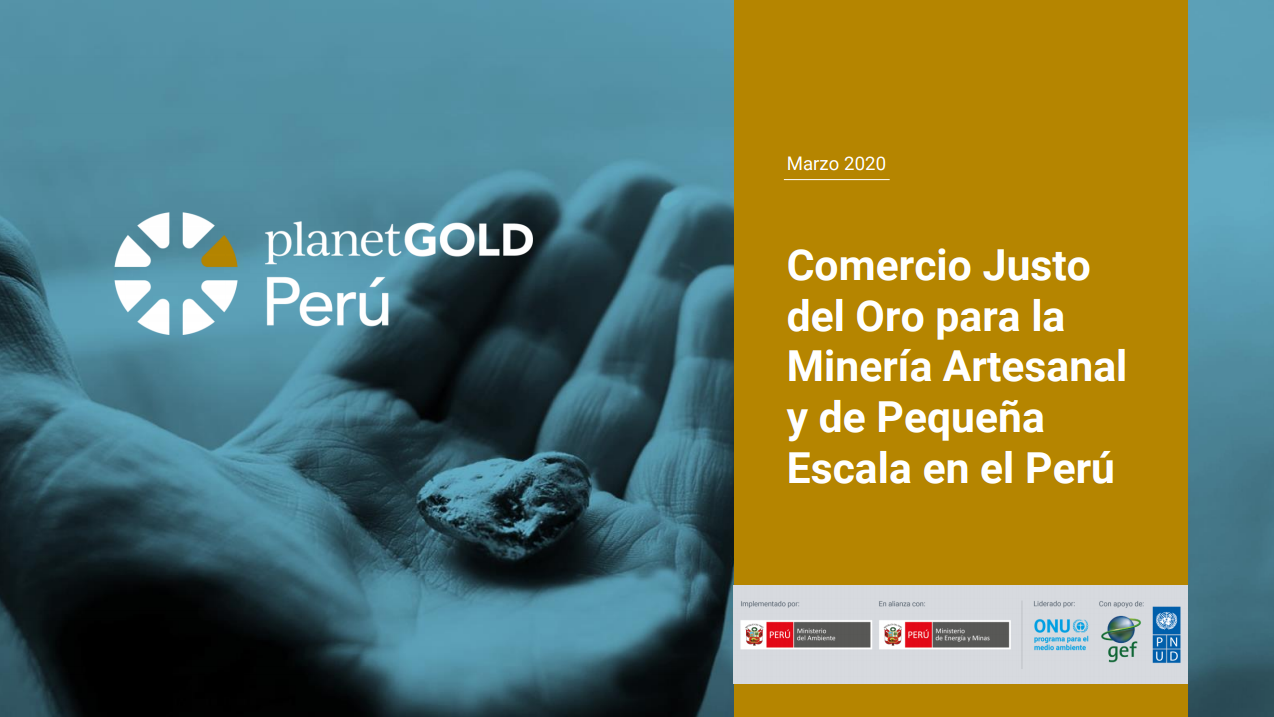 Cover image of presentation slides for planetGOLD Peru presentation on fairtrade gold