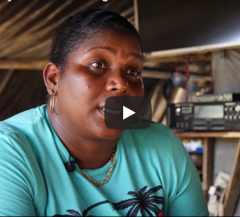 Screenshot of year 1 video for planetGOLD Guyana