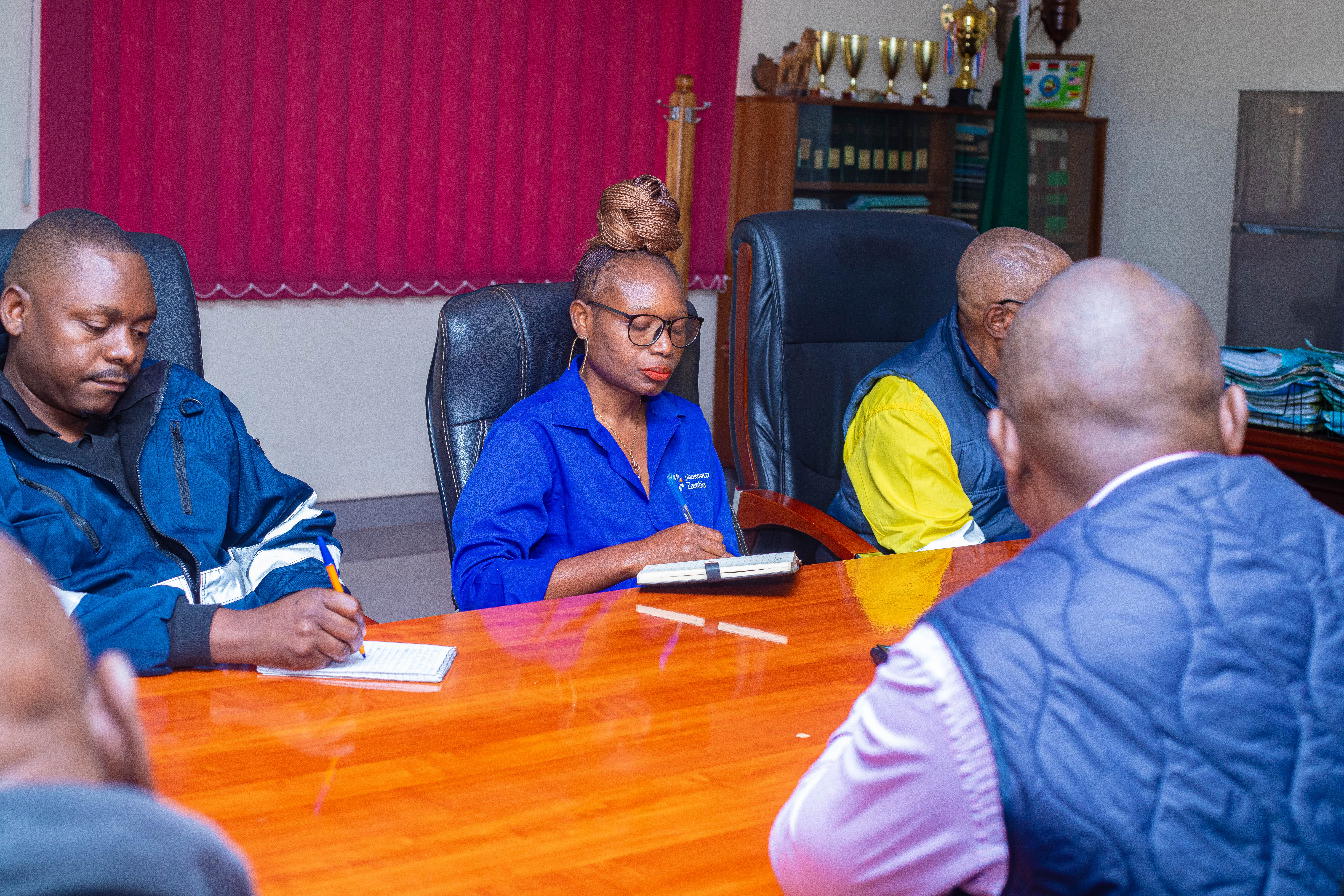 Stakeholder discussion during the courtesy call Eastern Province Permanent Secretary