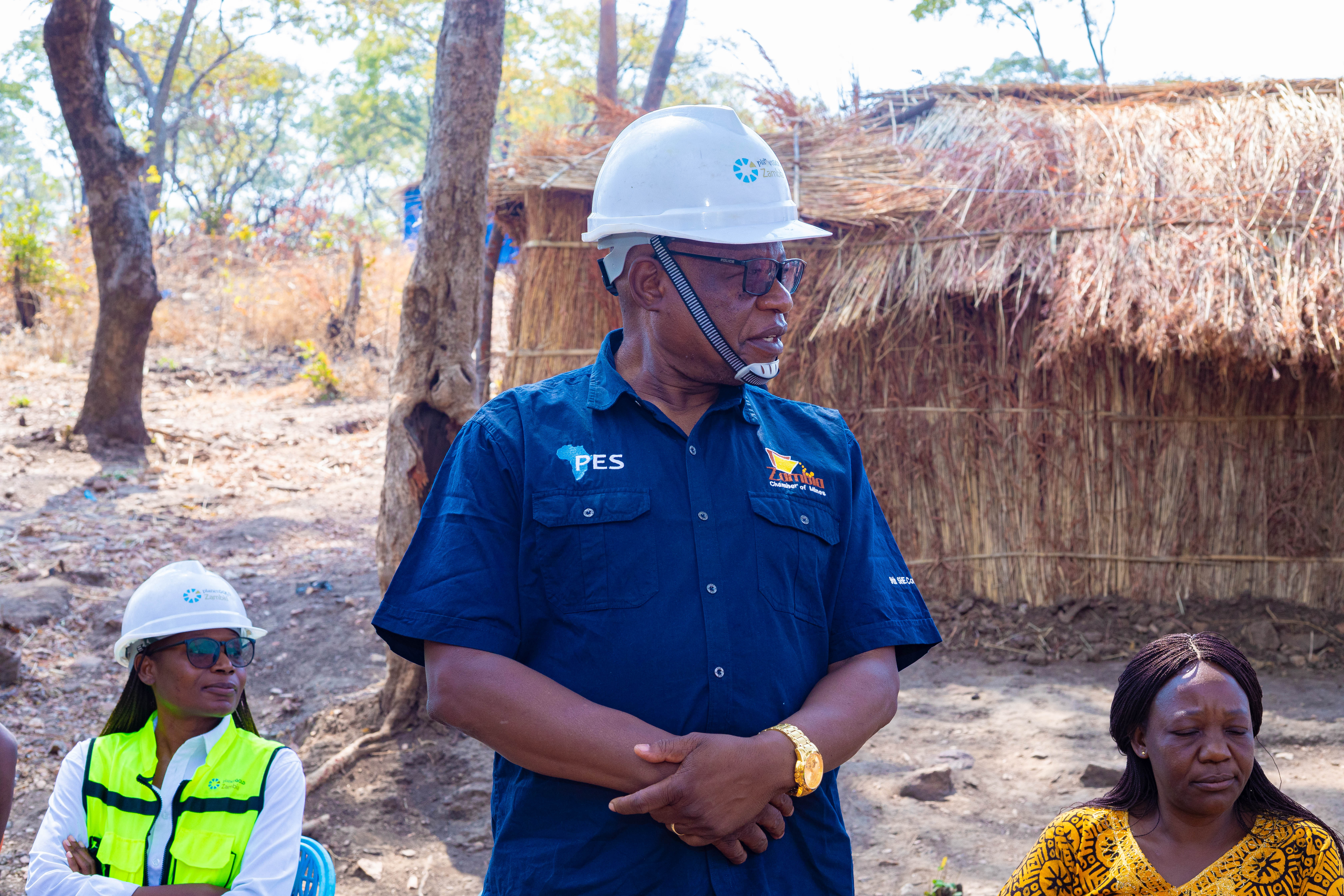 Dr. Hapenga Kabeta engaging miners Dr. Hapenga Kabeta engages Artisanal and Small-Scale Gold Miners on responsible mining practices.