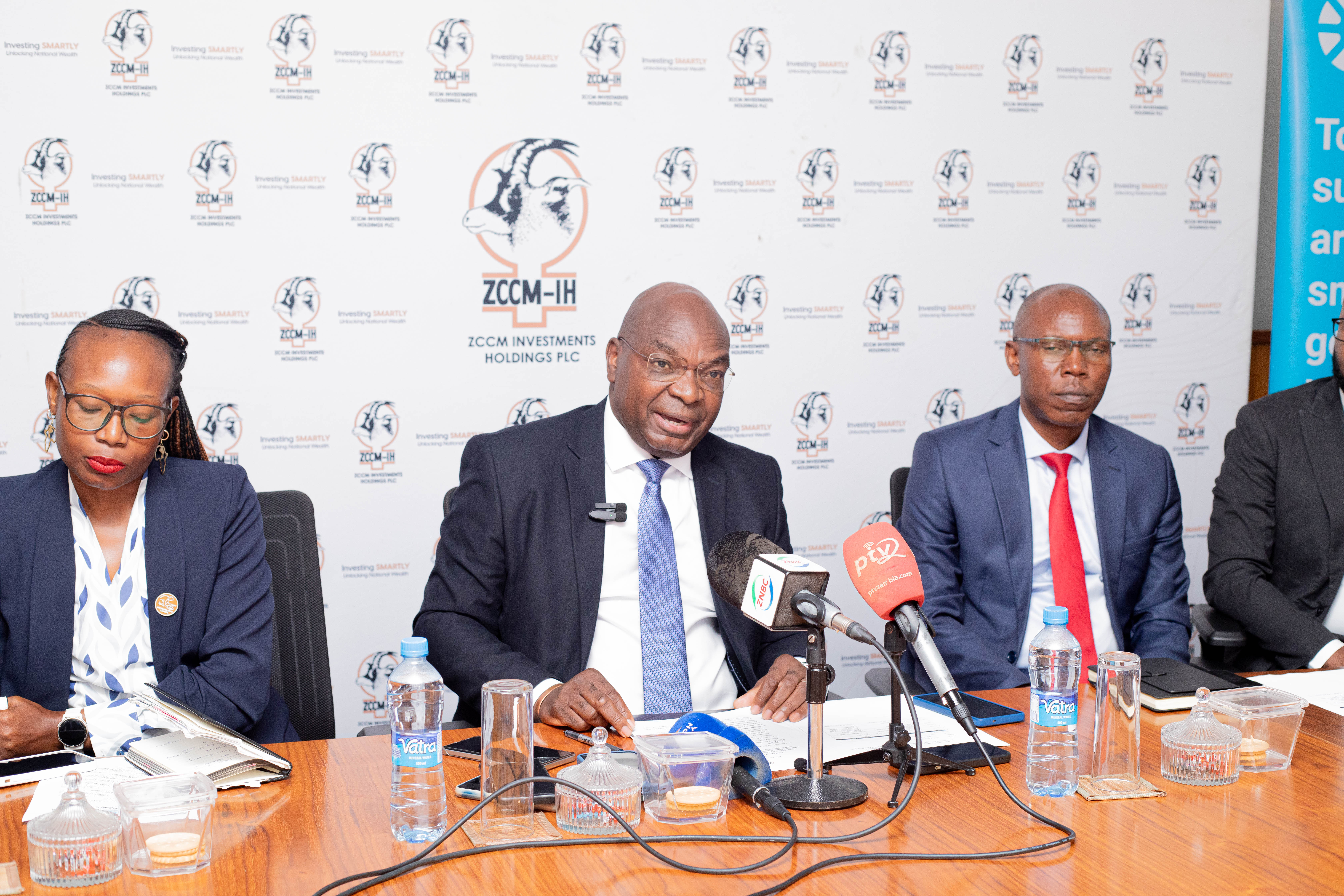 The ZCCM-IH CEO delivering his Speech during the MoU Signing
