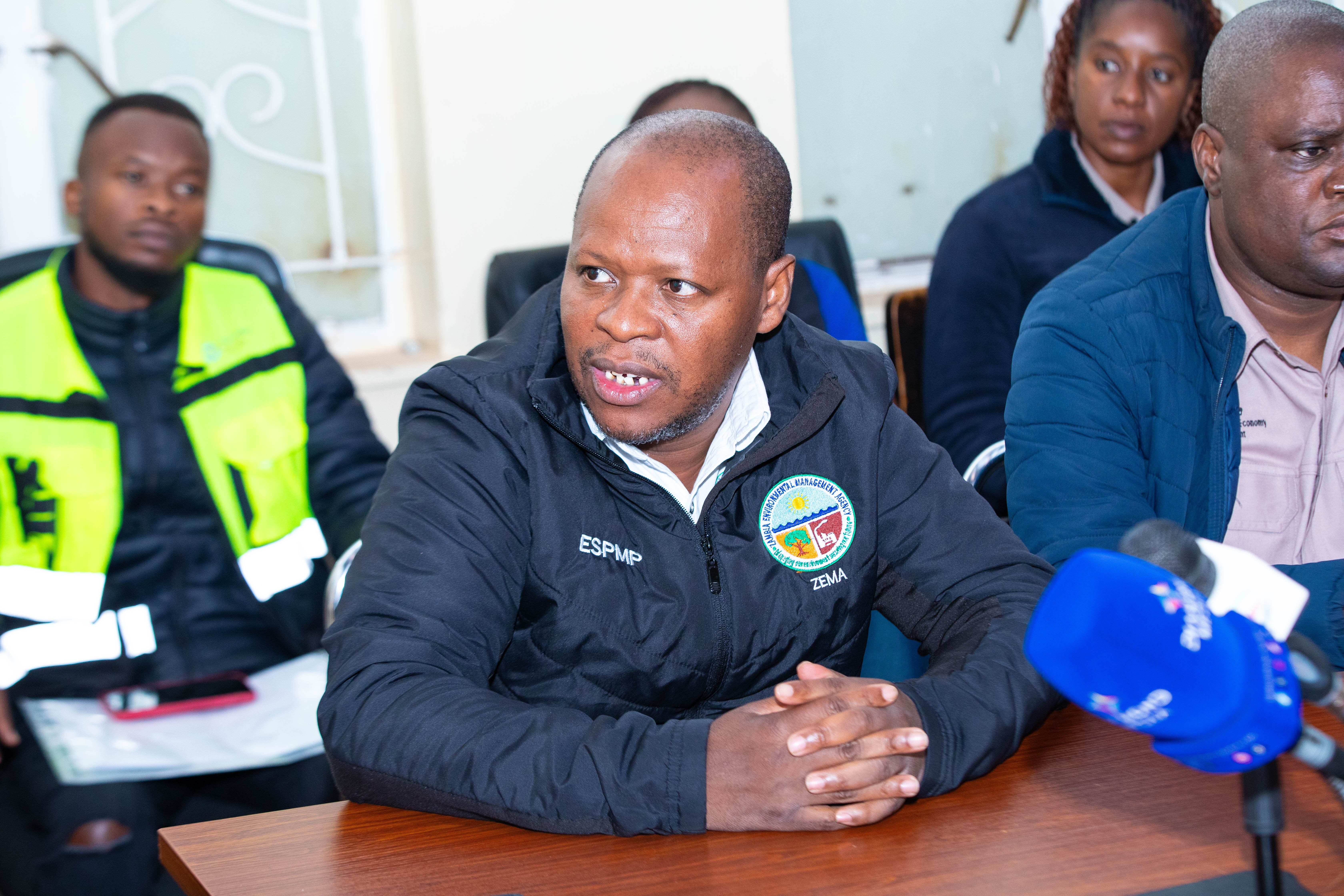 ZEMA Board Chairperson Mr. Auditor Mazuba during the inspection of the MFPS pilot site in Mpika.