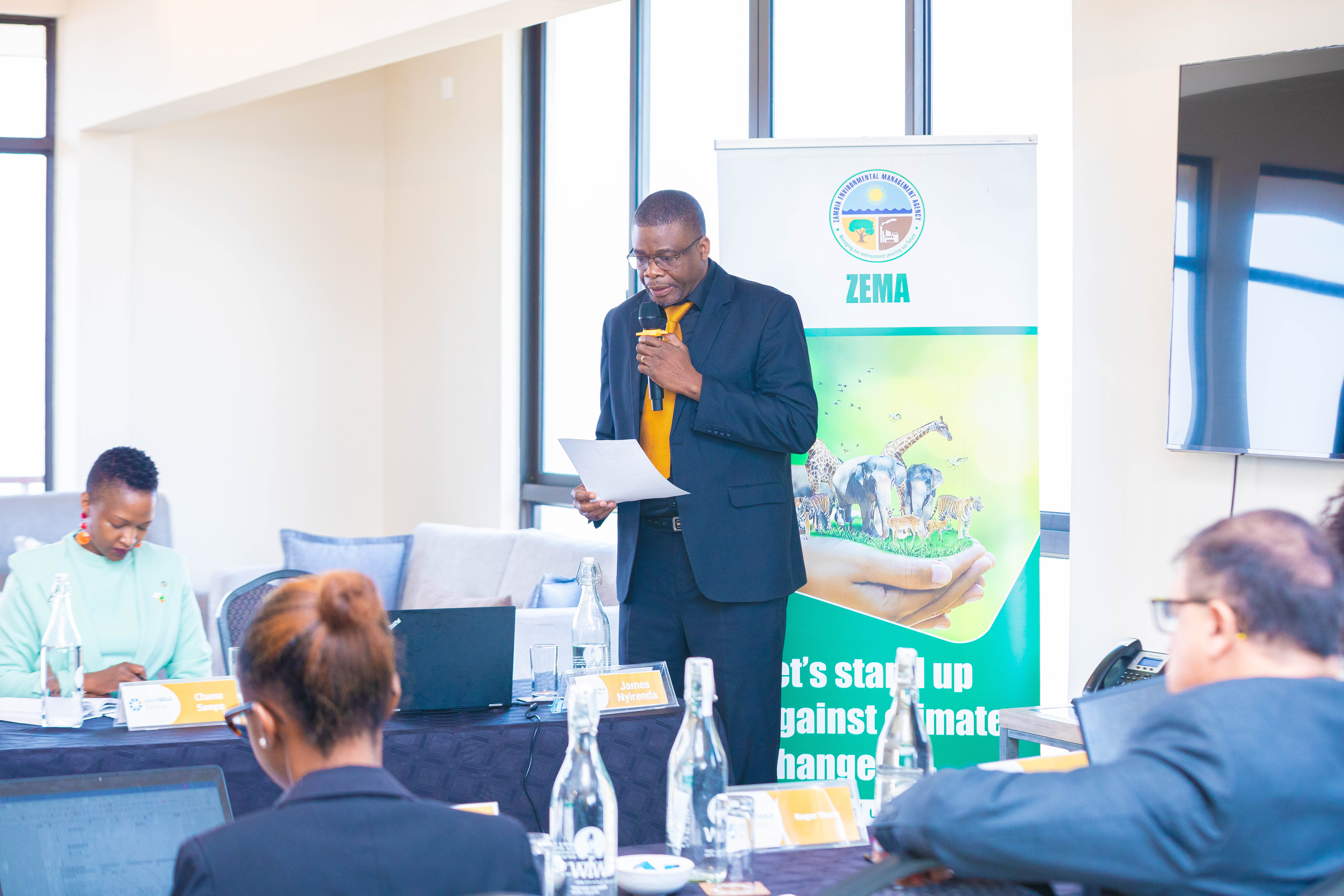 NAC Chairperson Professor James Nyirenda during the Third Quarter NAC Review Meeting.