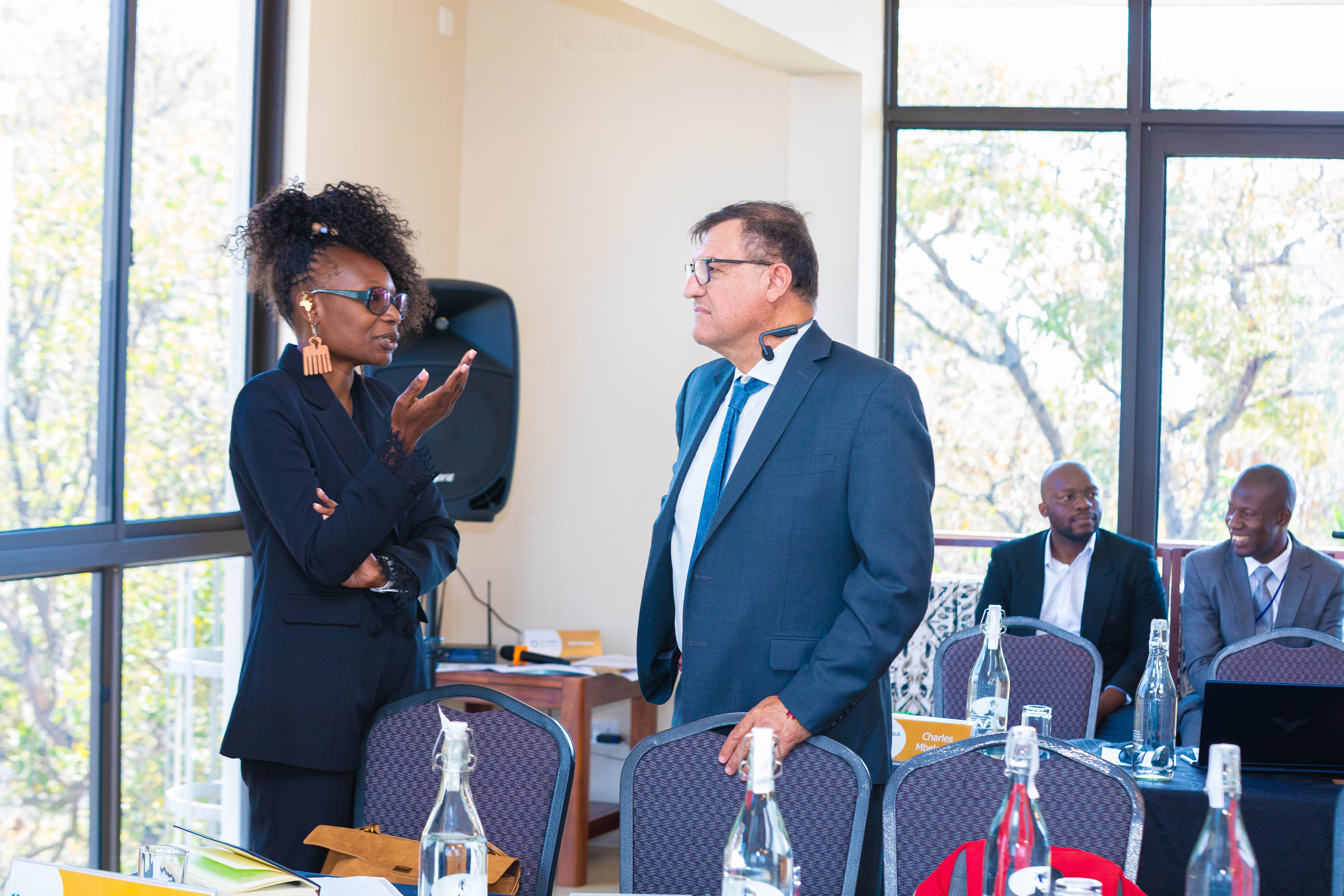 Artisanal Gold Council CEO Mr. Roger Tissot and National Project Manager review project milestones and provide guidance on implementation.
