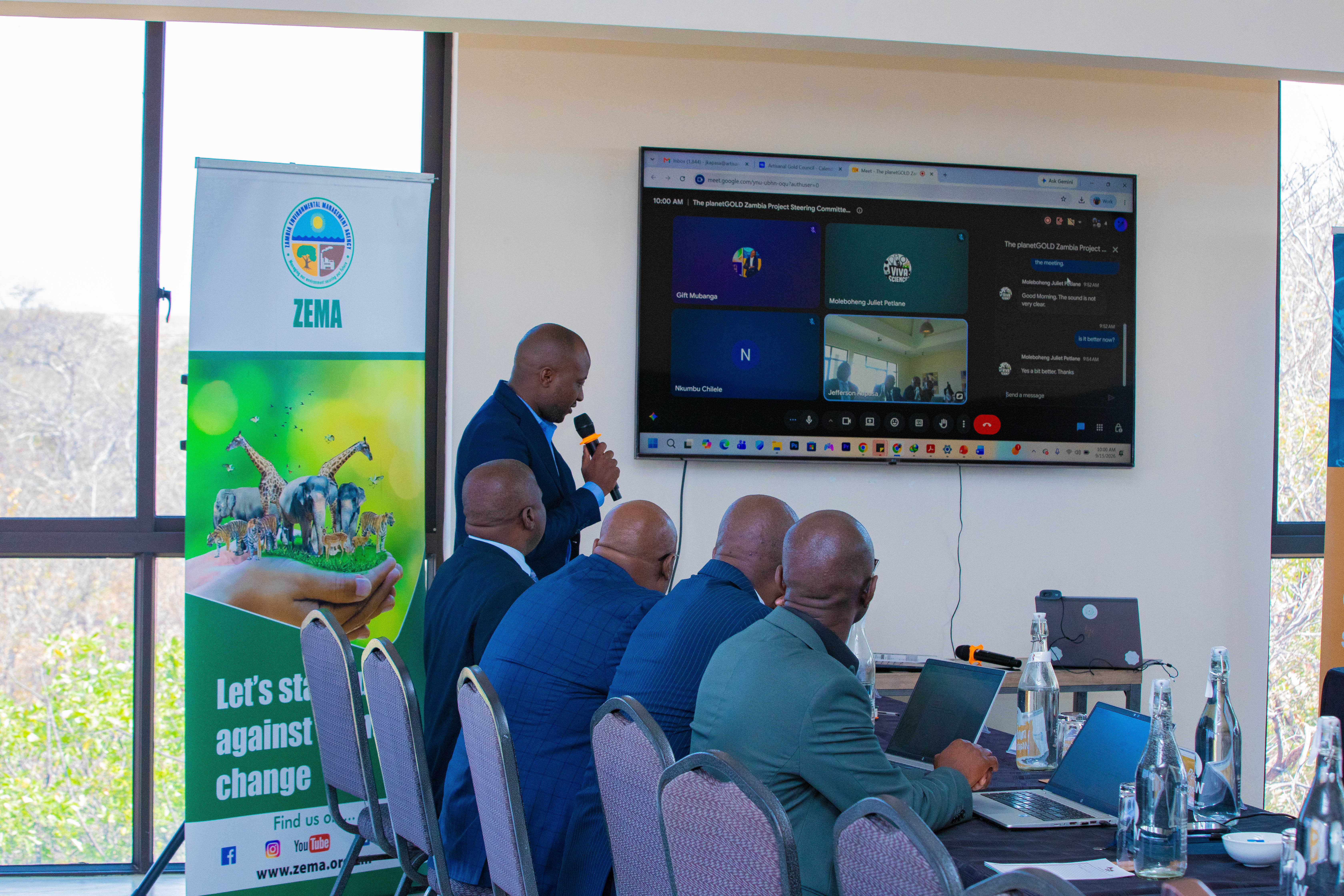 UNEP Task Manager Ms. Juliet Petlane underscores the importance of access to finance for Artisanal and Small-Scale Gold Miners.