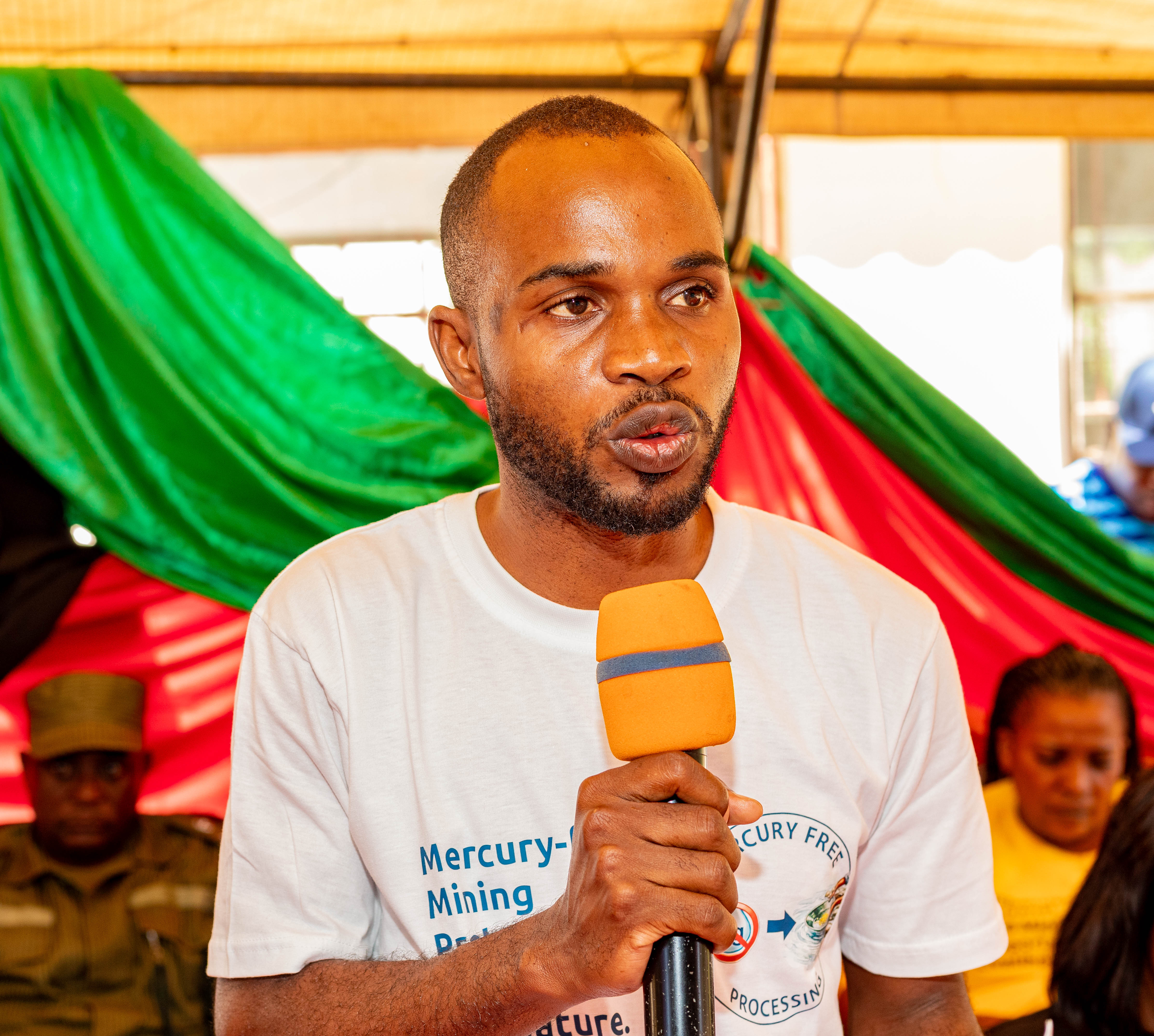 Dr. Peter Kakonde who was representing the DASGM Giving his remarks 