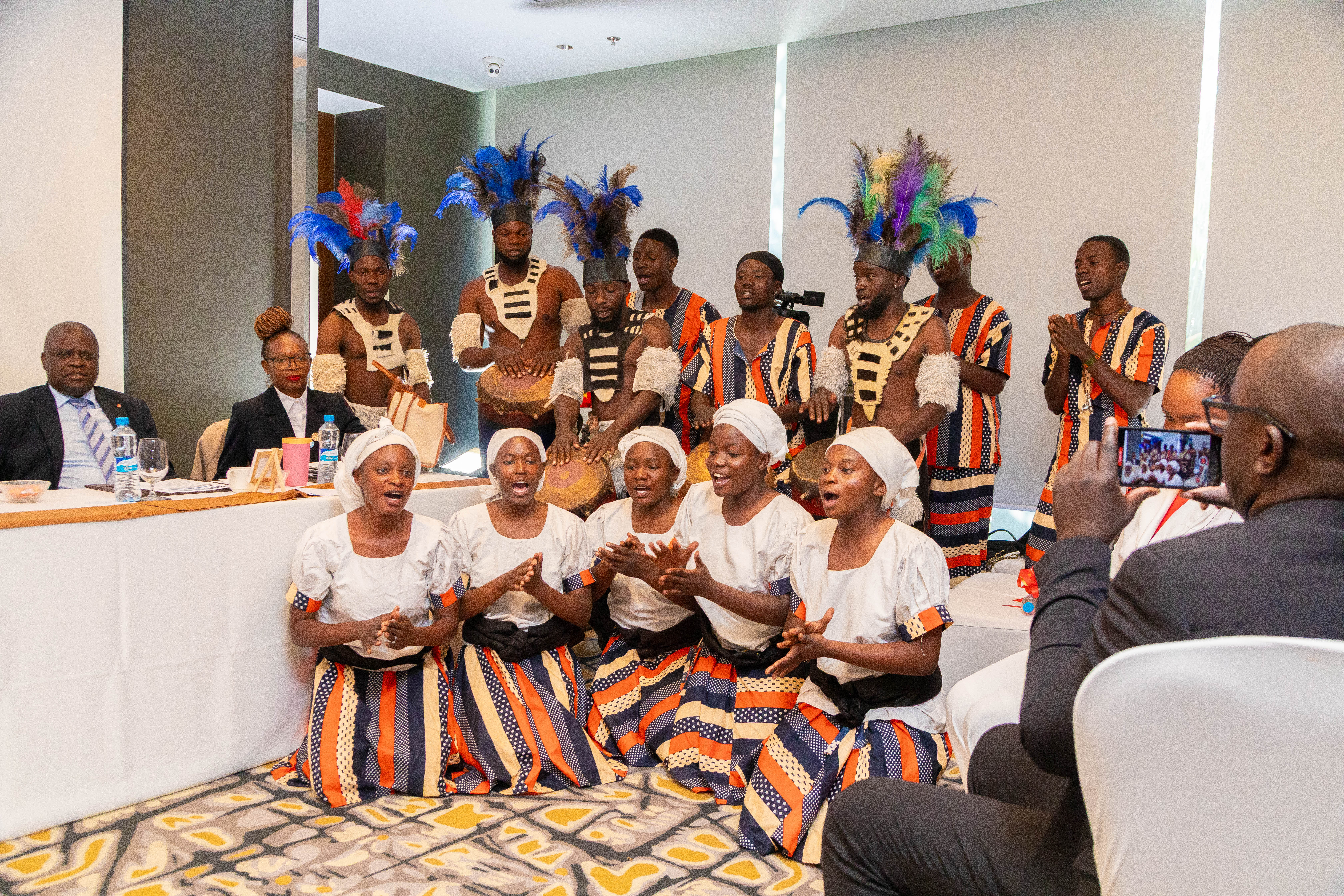 Drama performance during the launch of the Contextual Study