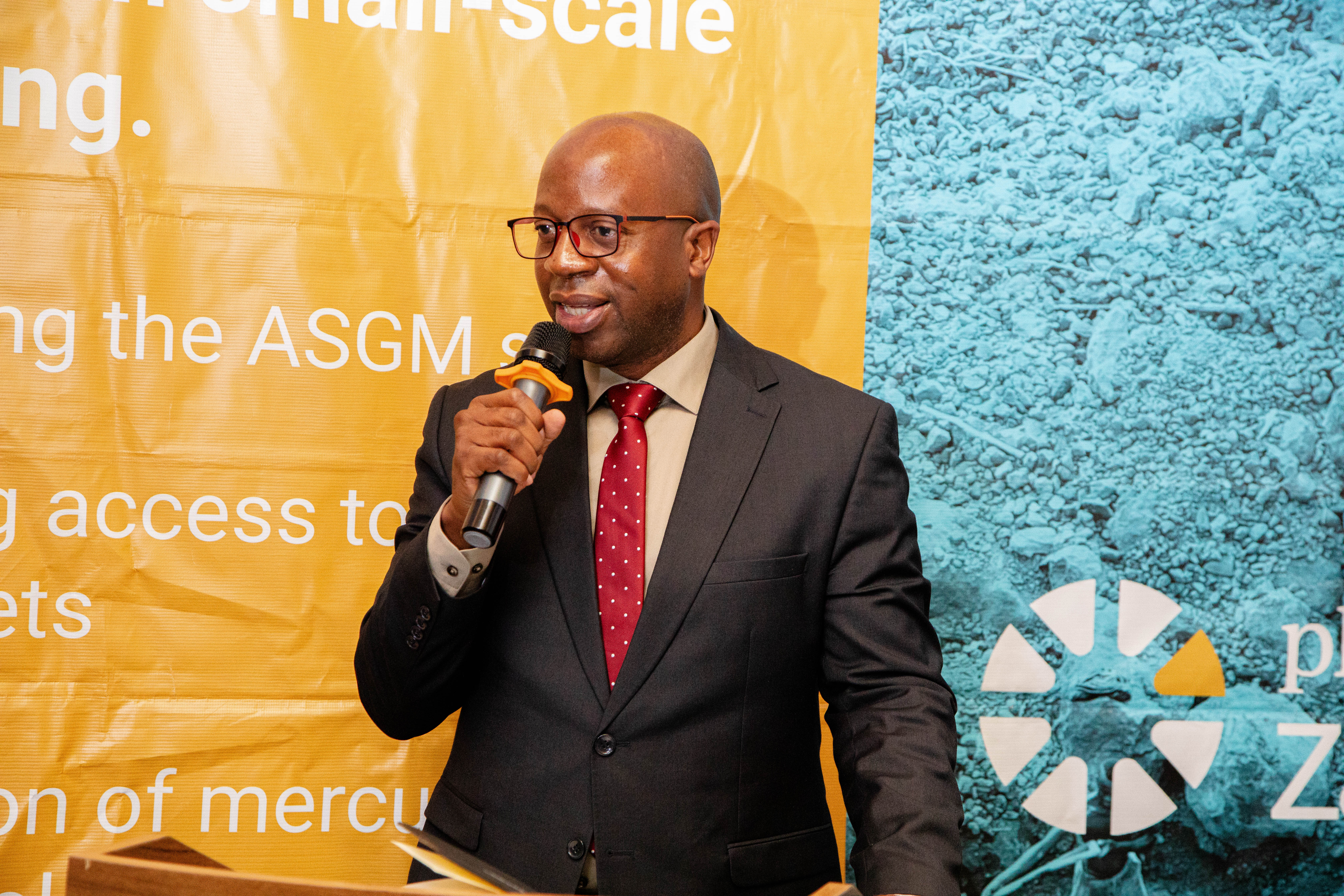 Dr. Douty Chibamba delivering his opening during the Contextual Study Report Launch