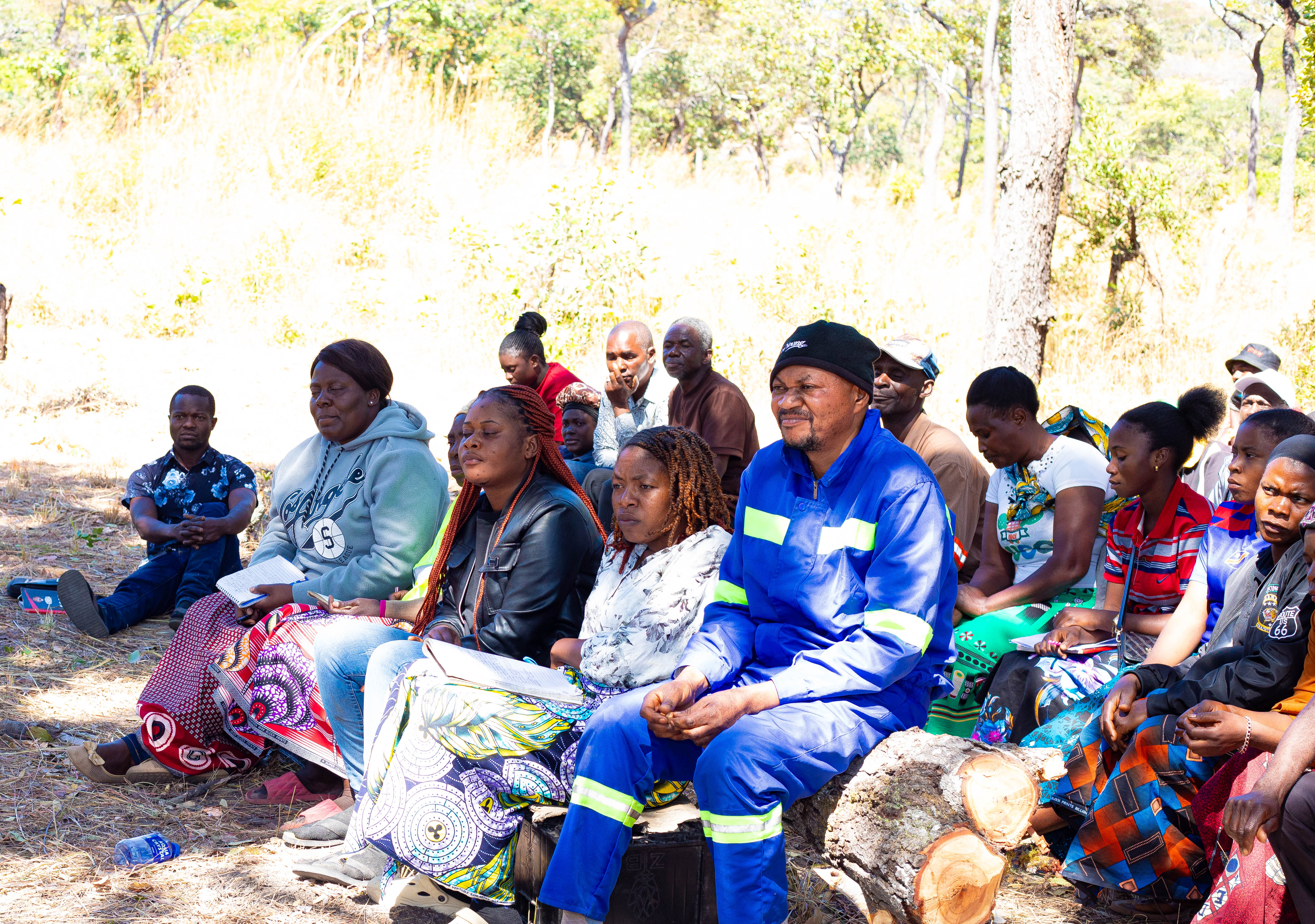 ASGM Miners during the MFPS training in Kanyelele Mining Site