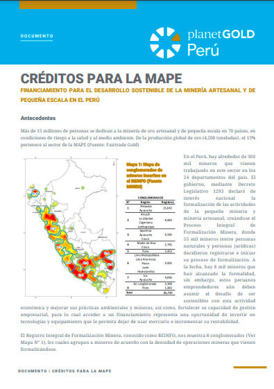 Hoja Informativa 2020 Crédito MAPE Perú