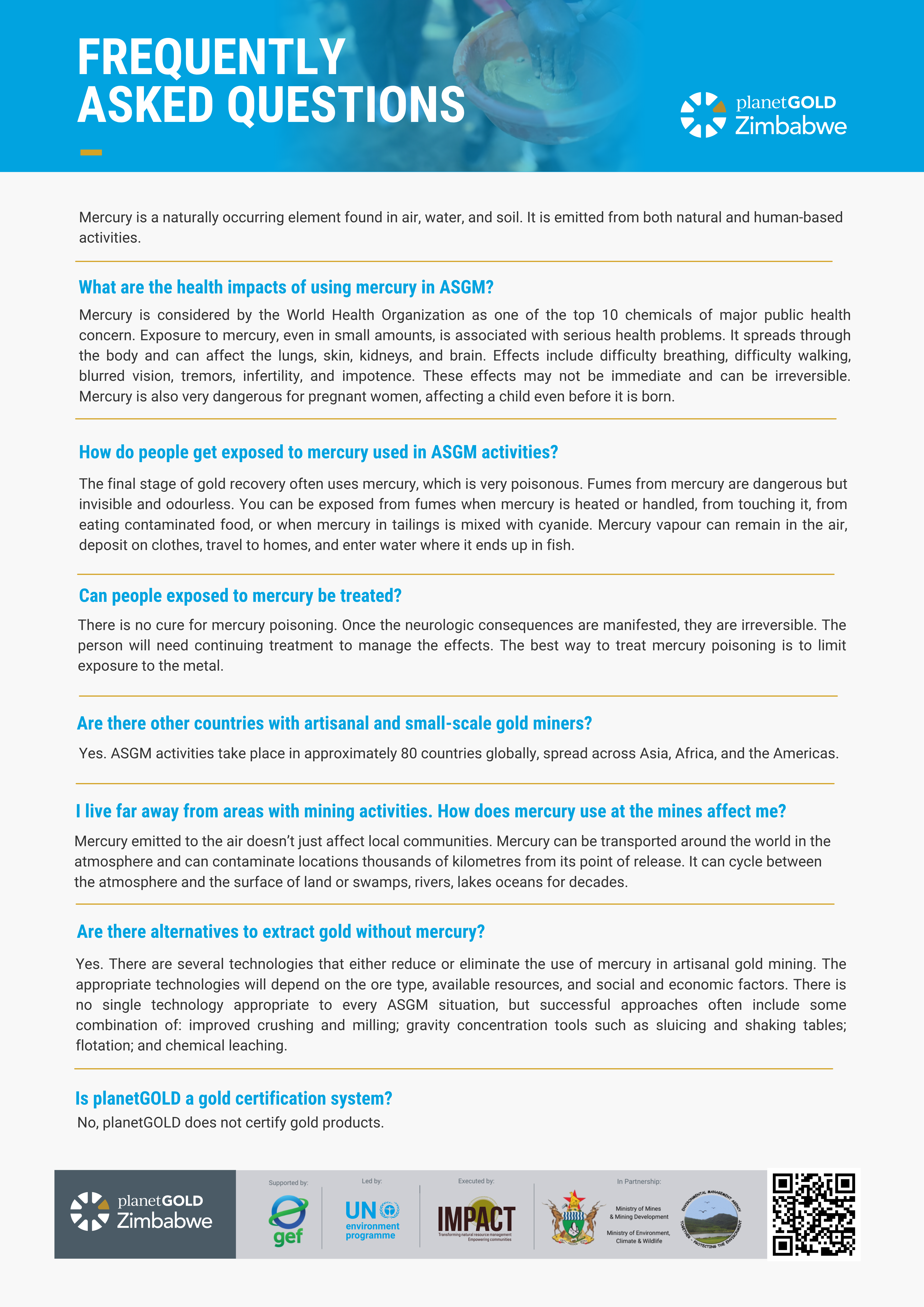 Frequently Asked Questions on Mercury