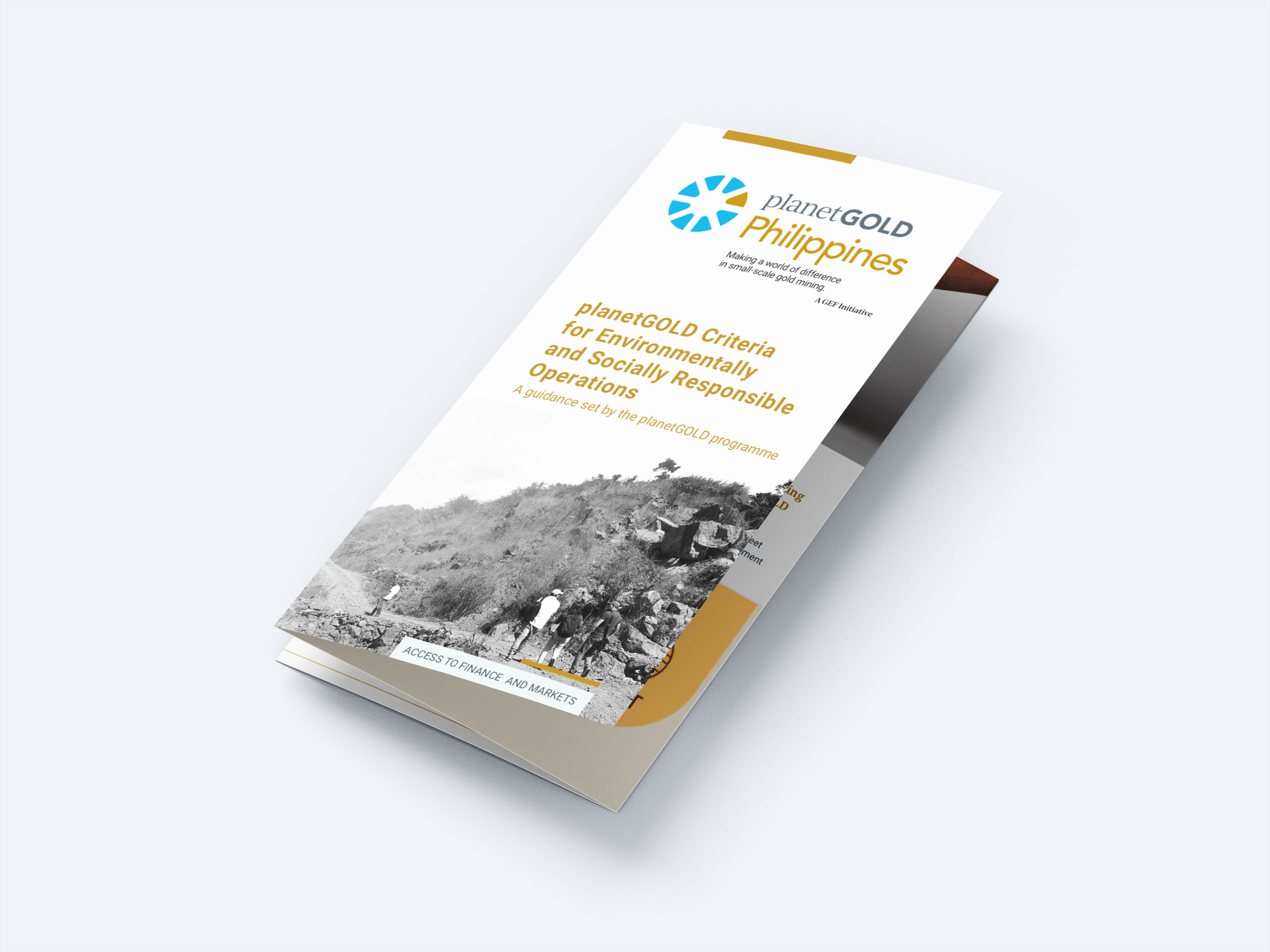 mockup of planetgold brochure