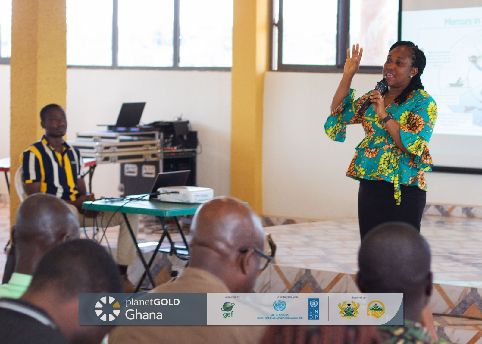 Project Technical Officer addressing participants