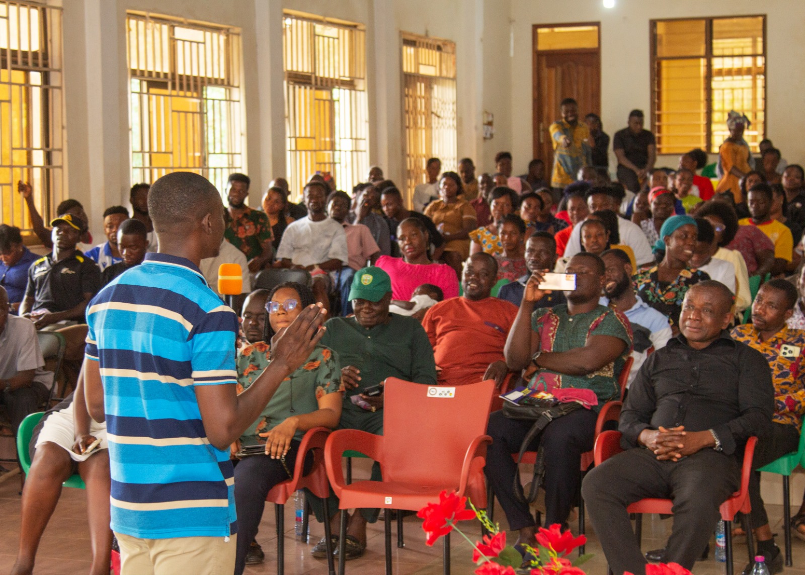 Dr Quaicoe addressing miners 1