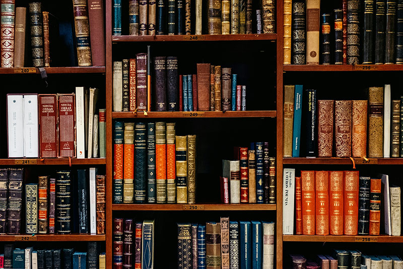 books in library