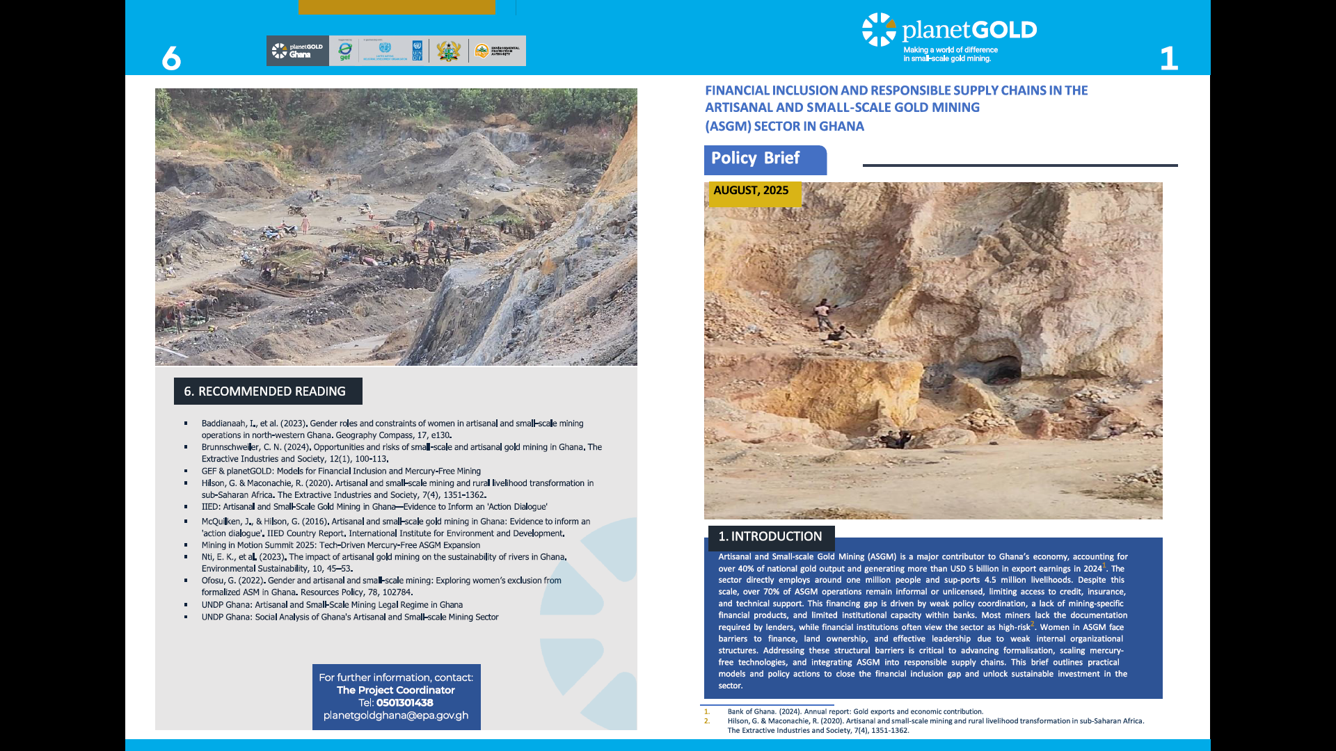 ASGM FINANCING BRIEF