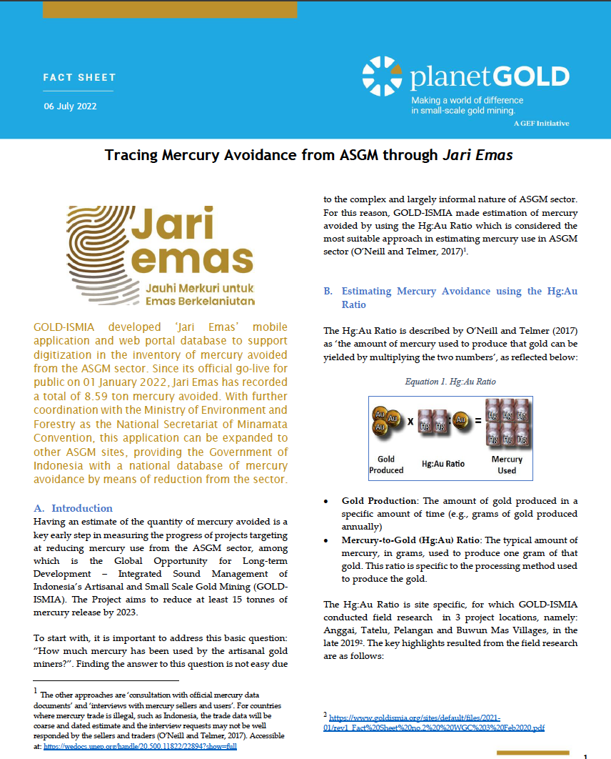 Fact Sheet_Tracing Mercury Avoidance from ASGM Through Jari Emas.pdf