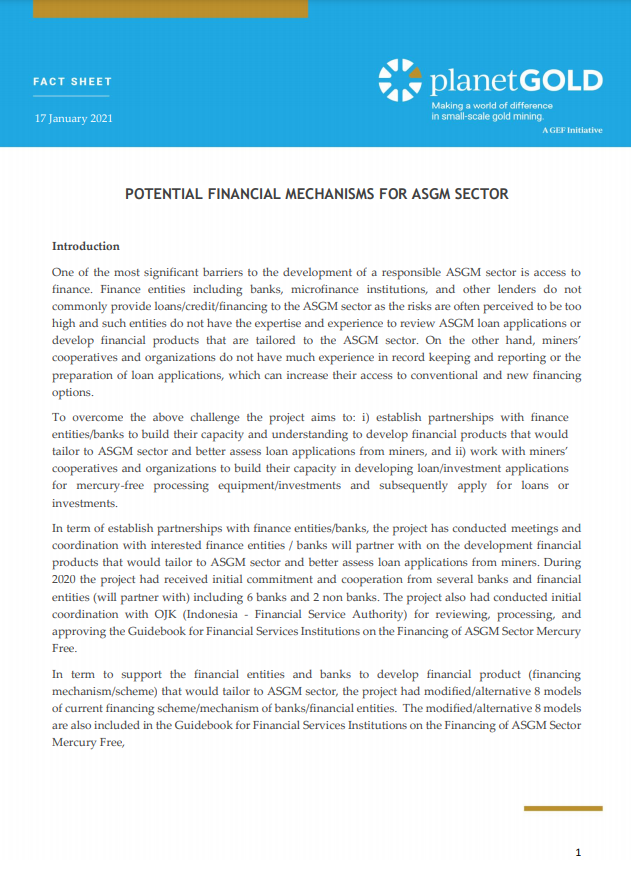 pG Indonesia potential finance mechanism fact sheet