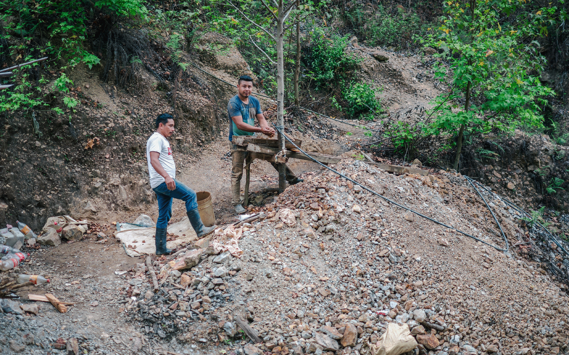 La gran mayoría de pobladores de Agua Fría, Danlí, dependen de la minería para susbsistir.