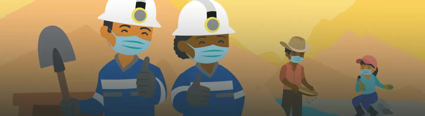Animated image of miners