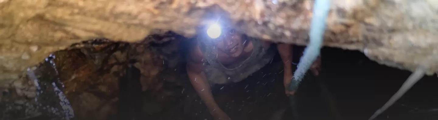 Miner underground