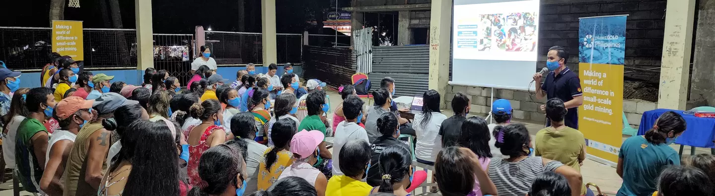 Miners and community members from Paracale, Camarines Norte, Philippines