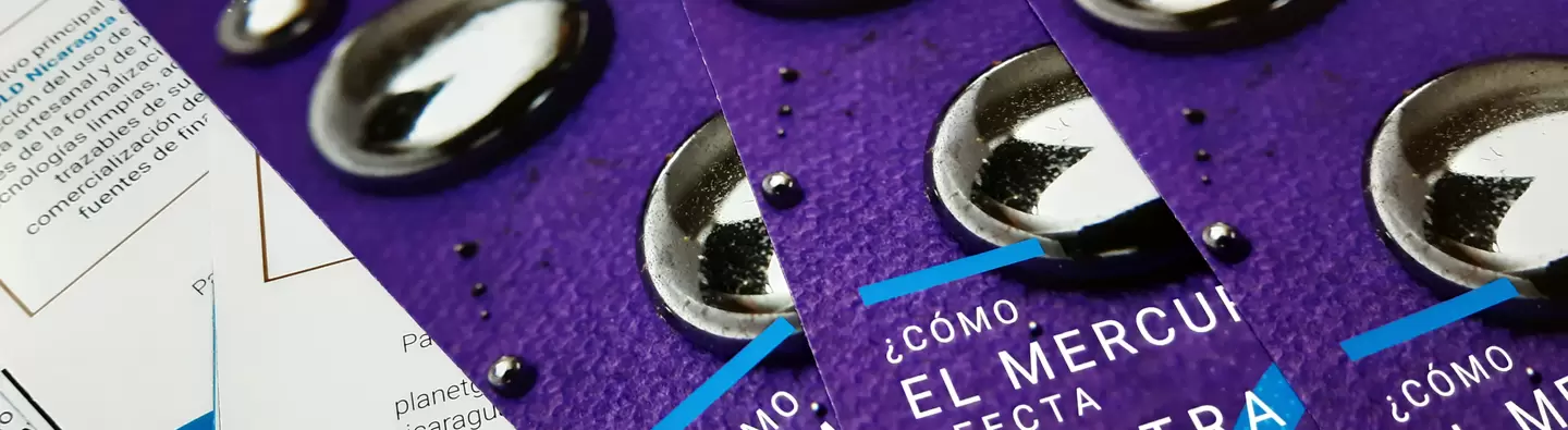Folleto elaborado por el proyecto planetGold Nicaragua para informar sobre el impacto del mercurio en la salud