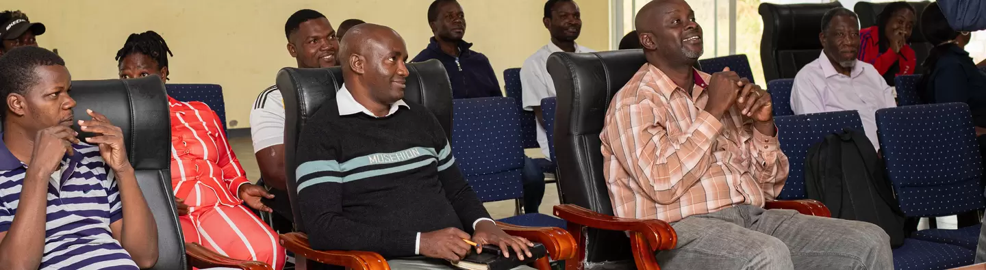 Miners and members of the DASGM during lessons on Financial Literacy