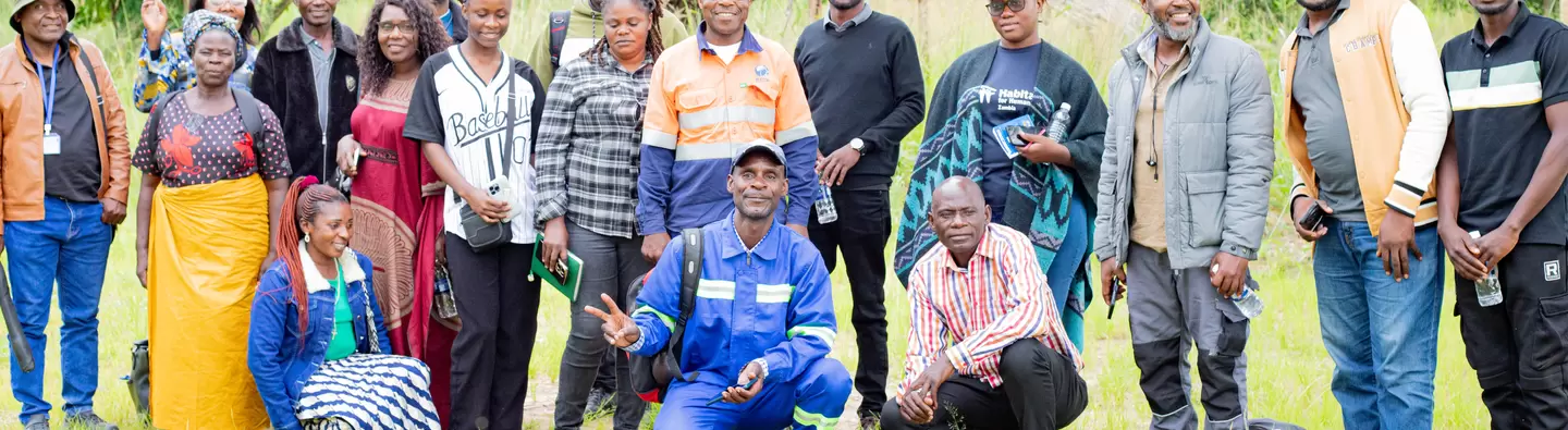 Mpika Artisanal and Small-Scale Miner Posing for a photo during the Landscape Consultation Meeting 
