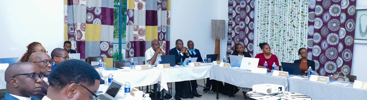 Members of the Financial Management Committee during the vetting of financial institutions for the ASGM Revolving Fund.
