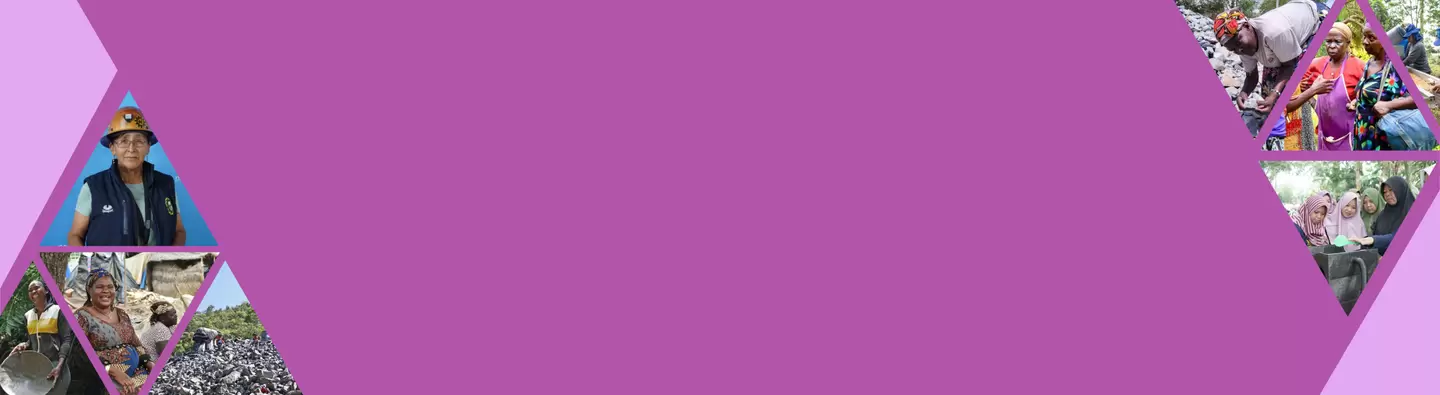 Purple background with photos 