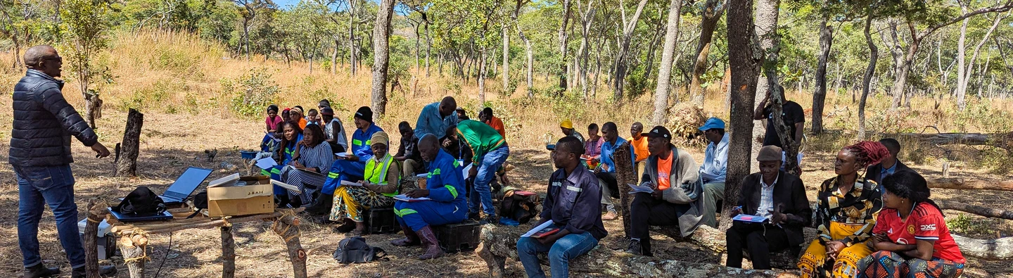 ASGM Miners During the financial trainining in Mpika