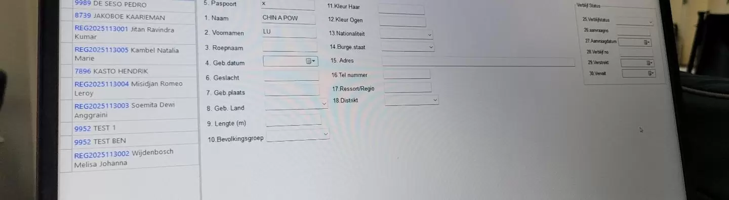 the registration system is now in place 