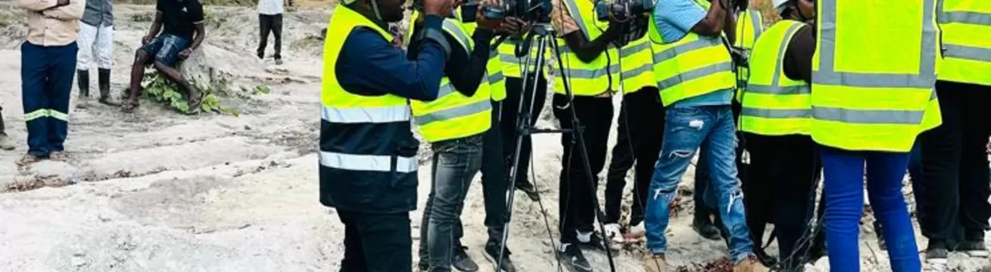 Zambian journalists at work