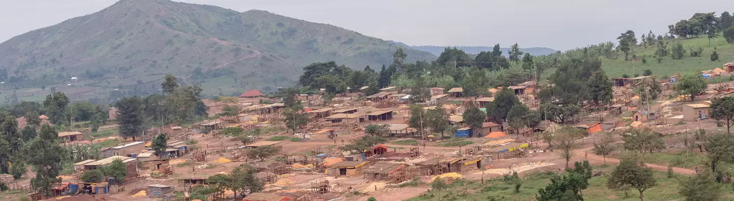 Kayonza Mine Site in distance