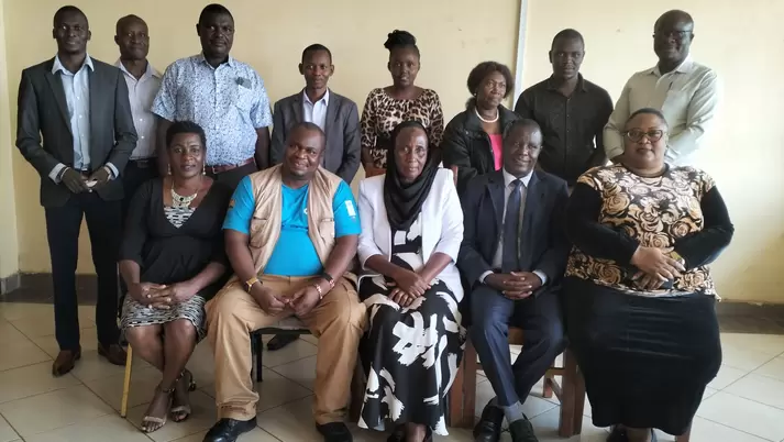 Kakamega county environment team with the project team