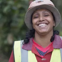 Woman miner from Ecuador