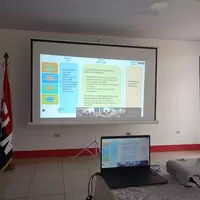 Mineros artesanales y personal de la delegación territorial sur del MEM durante el lanzamiento de planetGold Nicaragua