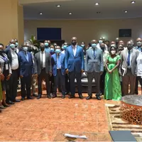 Group at Uganda mercury management meeting 2022