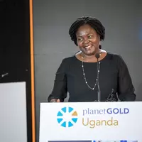 Ruth Nankabirwa speaks to participants