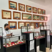 The miniature gold museum at the municipal building of Paracale.