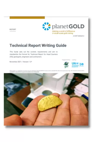 Cover image of planetGOLD draft technical report writing guide