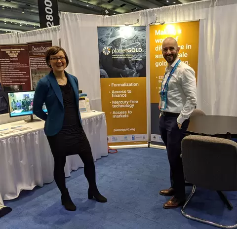 Representatives at the exhibit