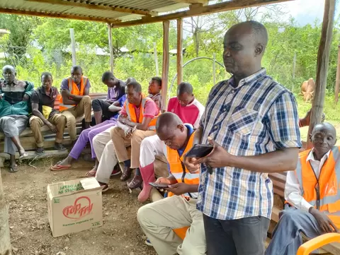 The project team meeting with MICODEPRO group in Migori County 