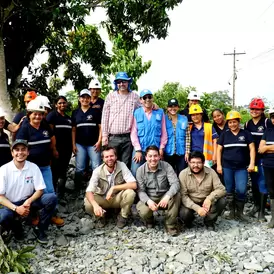 Group photo visit with jancheras association