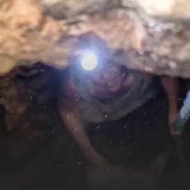 Miner underground