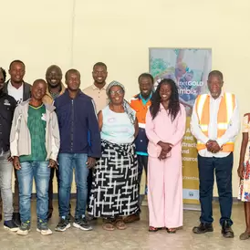 Members of the CASGM in Chisamba District pause for a photo