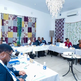 Members of the Financial Management Committee during the vetting of financial institutions for the ASGM Revolving Fund.